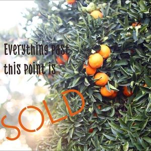 Everything past this point is sold